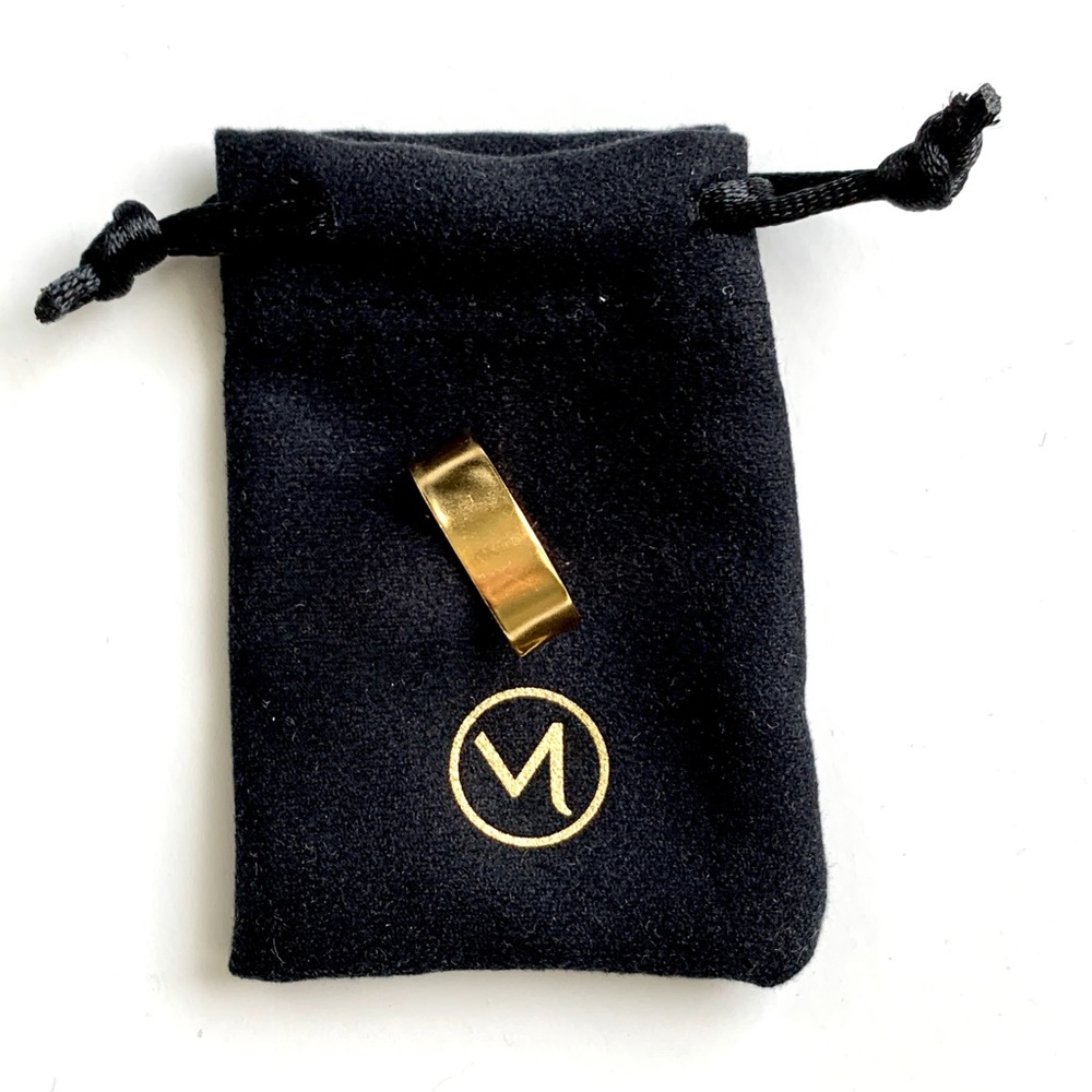 Mejuri Boyfriend Gold-Vermeil Stacker - Sz 6